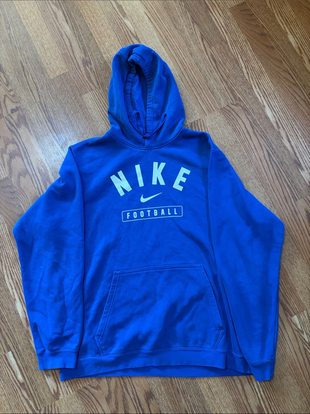 Nike Royal Blue Football Pullover Hoodie